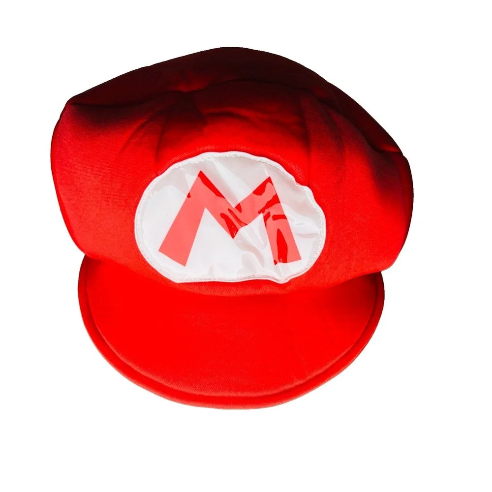 Nintendo Super Mario Red Costume Hat Cosplay Halloween Dress Up Party Cap